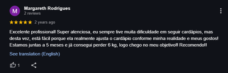 Feedback de cliente no Google 2